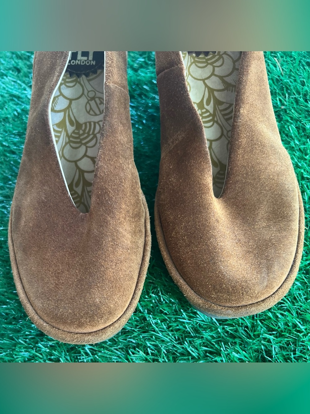 Fly London YAZ Brown Suede Wedge Shoes 38 - Picture 10 of 14